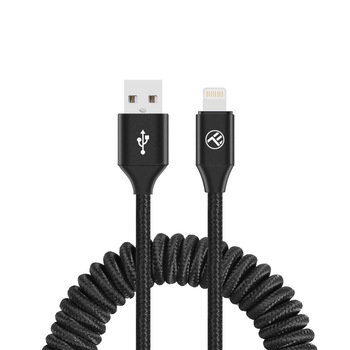 Cablu Tellur incarcare-sincronizare, USB to Lightning, 3A, 1.8m, Negru Cablu Tellur incarcare-sincronizare, USB to Lightning, 3A, 1.8m, Negru