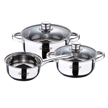 Set pentru gatit San Ignacio Cassel, 5 piese, inox, inductie Set pentru gatit San Ignacio Cassel, 5 piese, inox, inductie