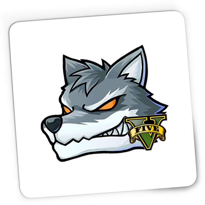 Mousepad Gaming Wolf GTA5 CSGO, 21x19 cm
