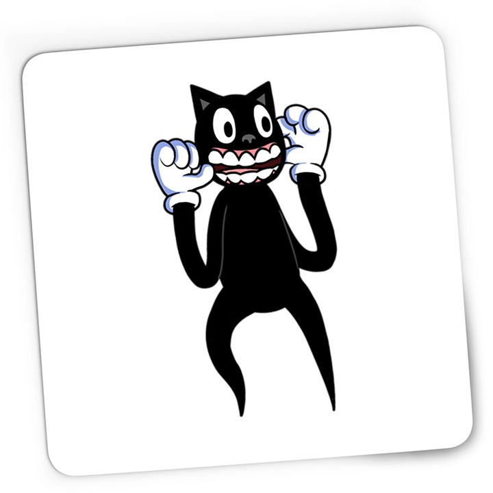 OEM Gaming egérpad, Cartoon Cat Scary, Minecraft, 21 x 19 cm