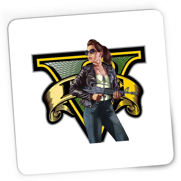 Egérpad Gaming GTA Girl Minecraft, 21x19 cm