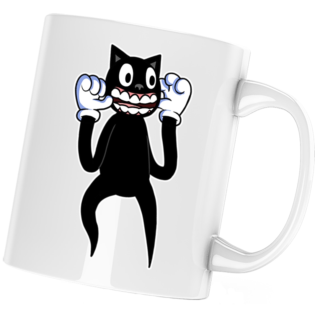Cana Cartoon Cat Scary Minecraft, alba, 330 ml