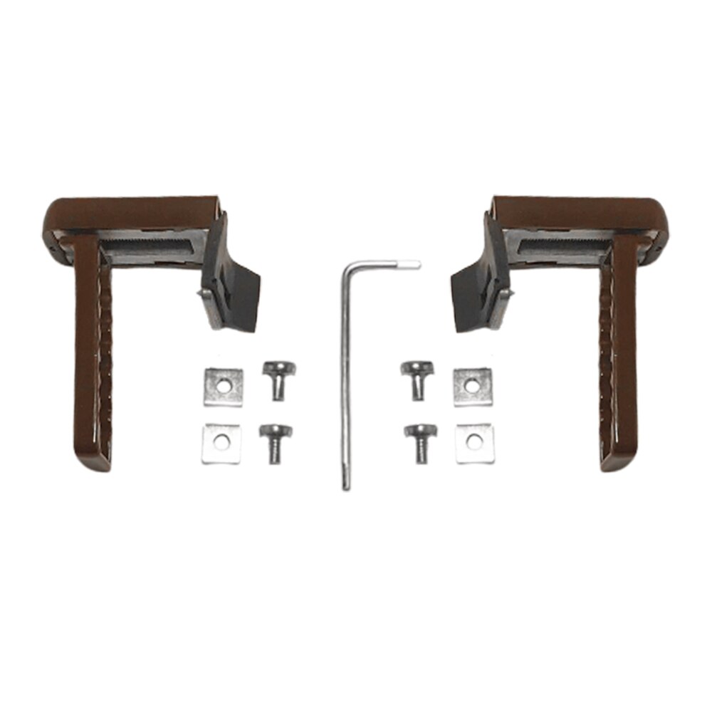 Set clema de prindere universala pentru rulouri, metalic, culoare maro, 32 buc