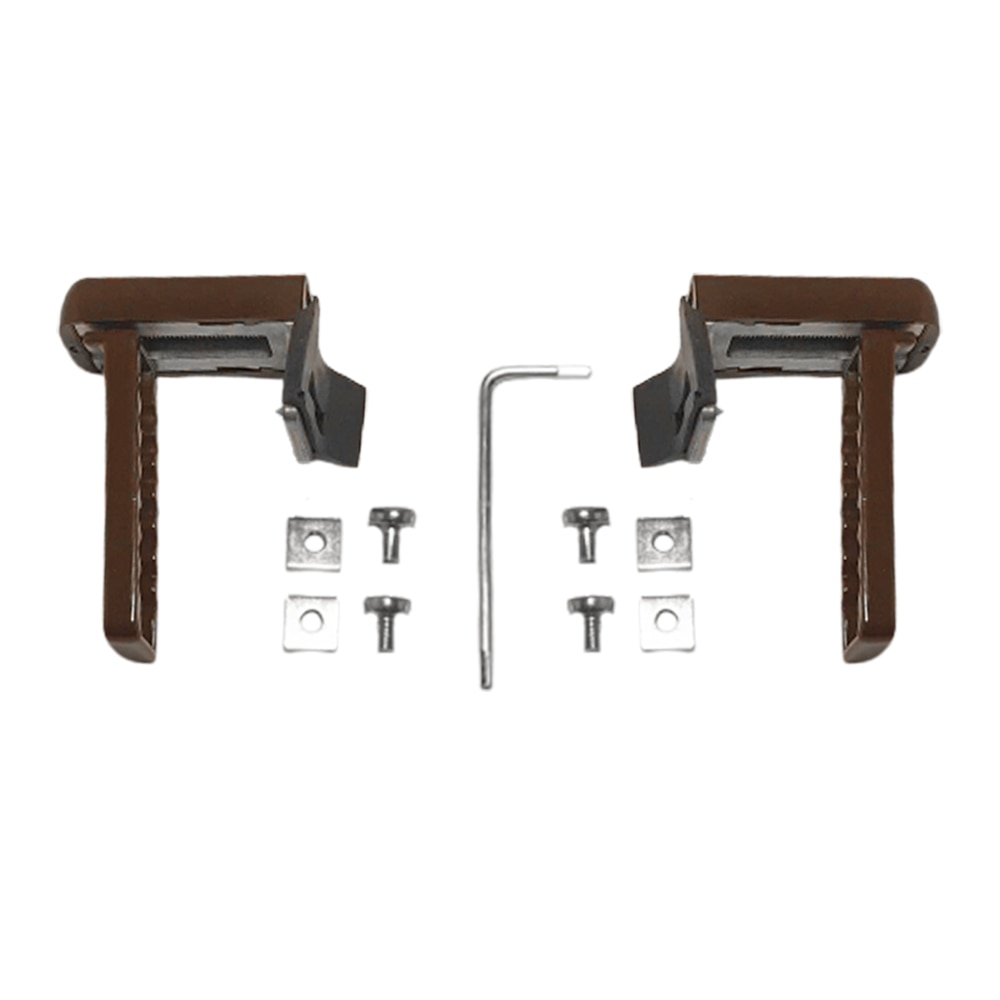 Set clema de prindere universala pentru rulouri, metalic, culoare maro, 26 buc