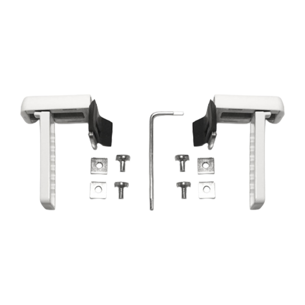 Set clema de prindere universala pentru rulouri, metalic, culoare alb, 40 buc