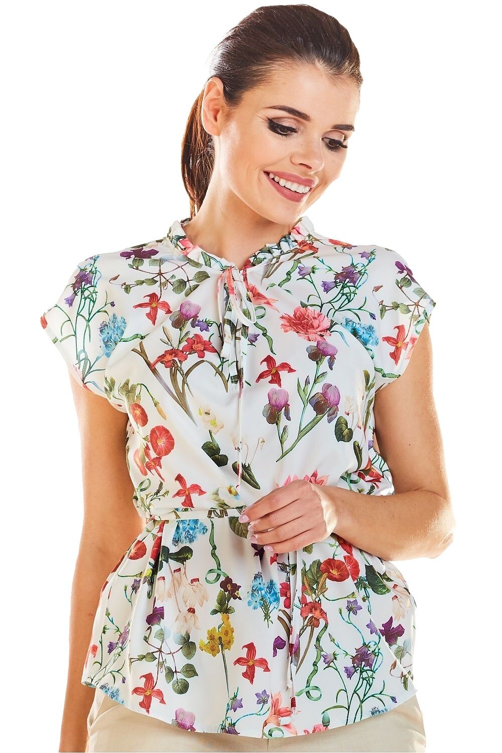 Bluza imprimeu floral Infinite You, Bej