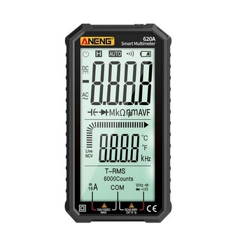 Multimetru Digital ANENG 620A Ecran de 4.77 inch, Detectie automata, Curent DC/AC, Voltaj, Capacitate, Rezistenta, NCV Multimetru Digital ANENG 620A Ecran de 4.77 inch, Detectie automata, Curent DC/AC, Voltaj, Capacitate, Rezistenta, NCV