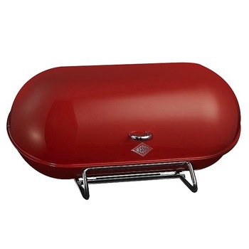Cutie pentru paine Wesco, Otel inoxidabil, Cu capac, Rosu Cutie pentru paine Wesco, Otel inoxidabil, Cu capac, Rosu