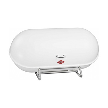 Cutie pentru paine Wesco, Otel inoxidabil, Cu capac, Alb Cutie pentru paine Wesco, Otel inoxidabil, Cu capac, Alb