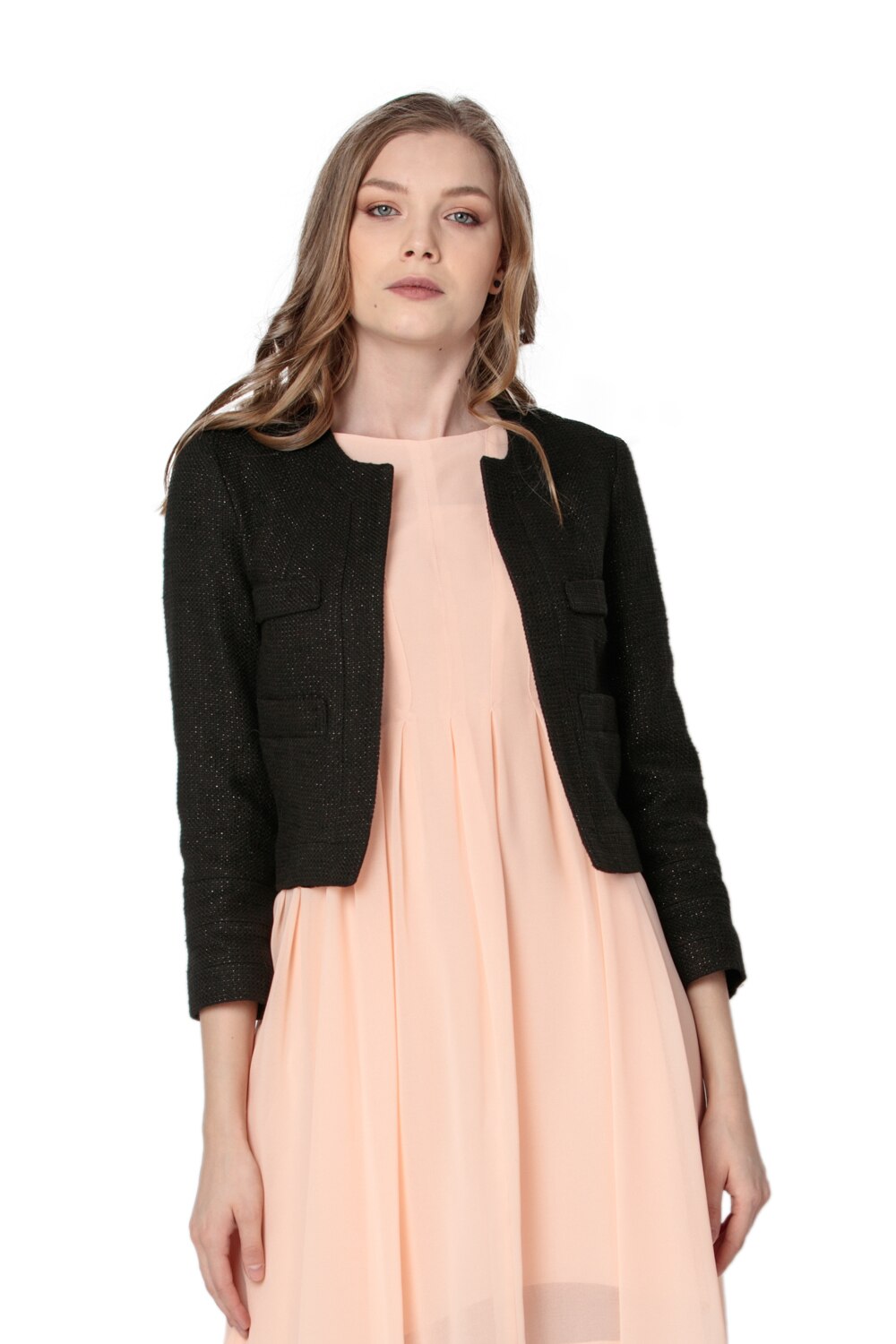 Sacou elegant, Giorgal, Coco, cu maneca trei sferturi