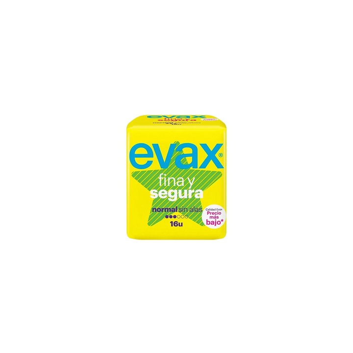 Absorbante periodice, Evax, Fine-Safe Normal, 16 buc