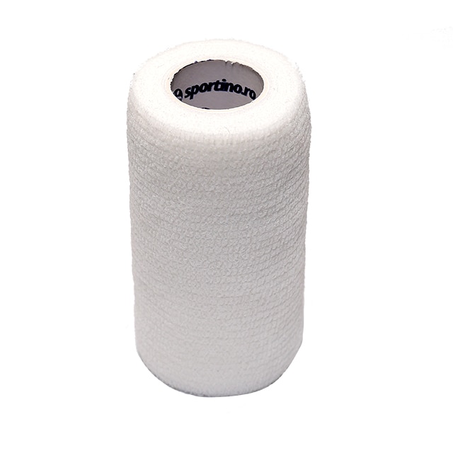 Fasa elastica autoadeziva, 10 cm X 4,5 m, Alb