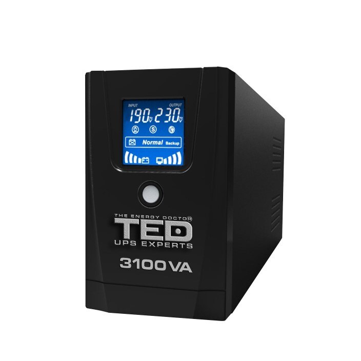 UPS monofazat 3100VA Linie interactiva cu afisaj LCD