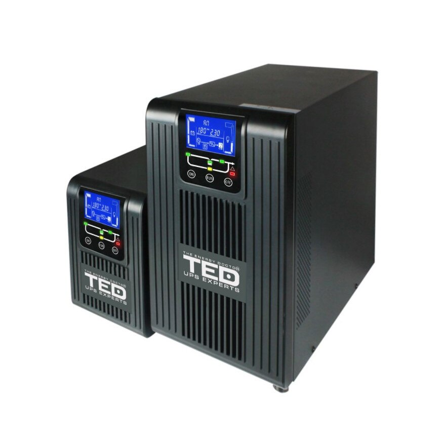 UPS monofazat 2050VA online cu afisaj LCD