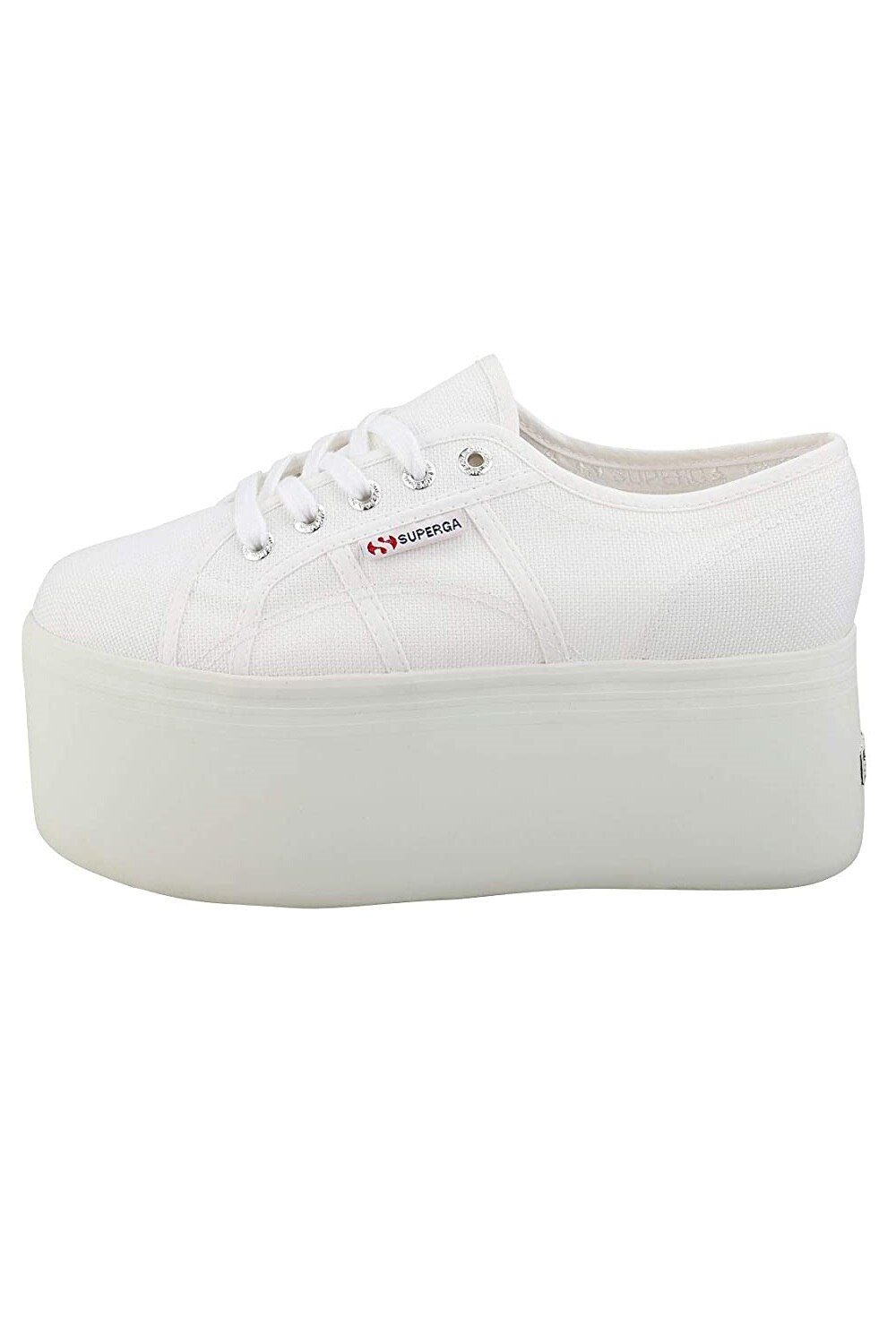 Tenisi Dama Superga, 2802 Cotw, Platforma Inalta, Alb, 42 EU