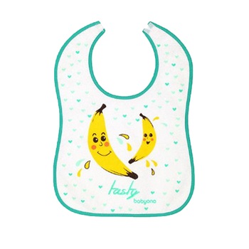 Baveta impermeabila pentru bebelusi BabyOno 833-2, Verde 9+ luni Baveta impermeabila pentru bebelusi BabyOno 833-2, Verde 9+ luni