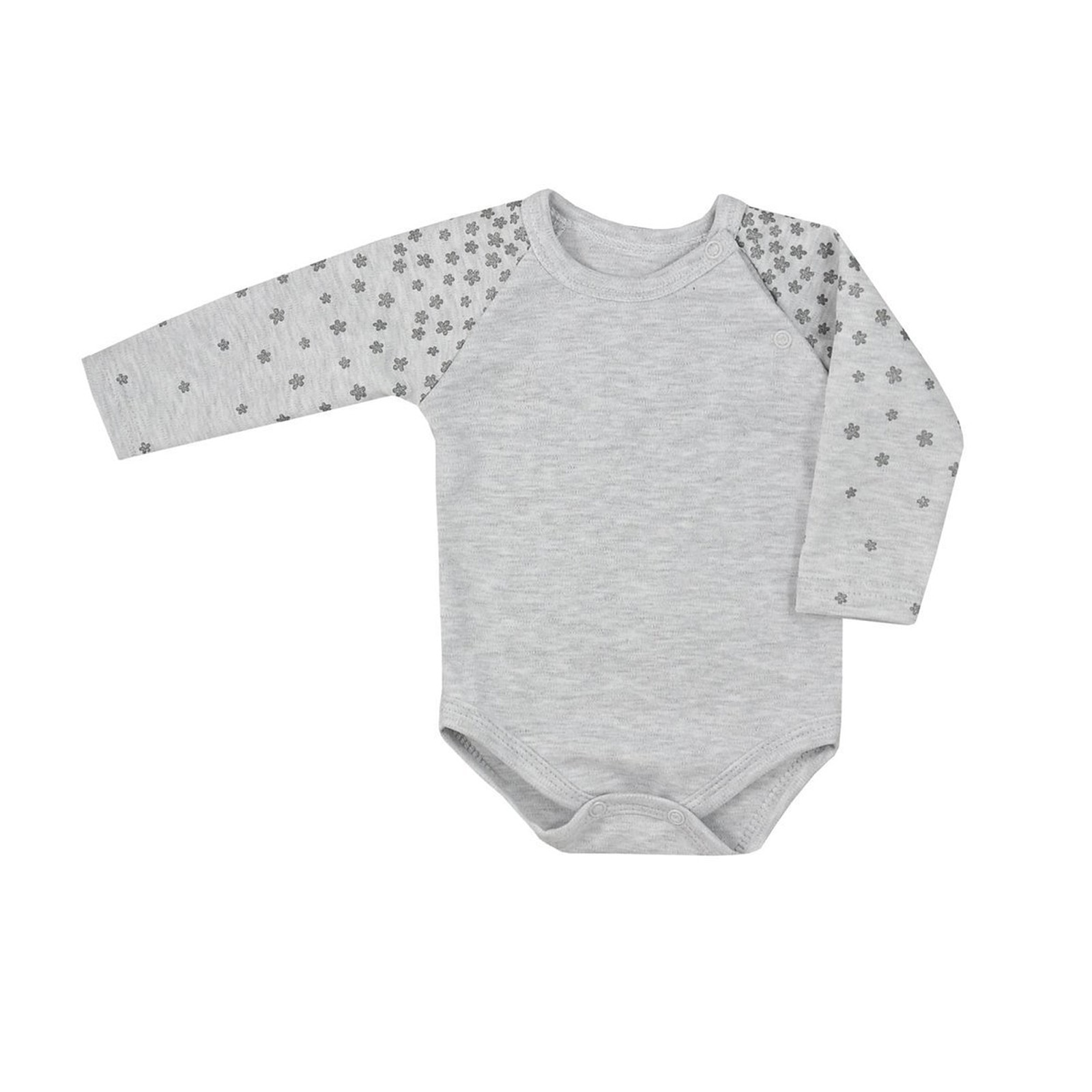 Body cu maneca lunga pentru fete Koala Bratki 08-380, Gri 55310