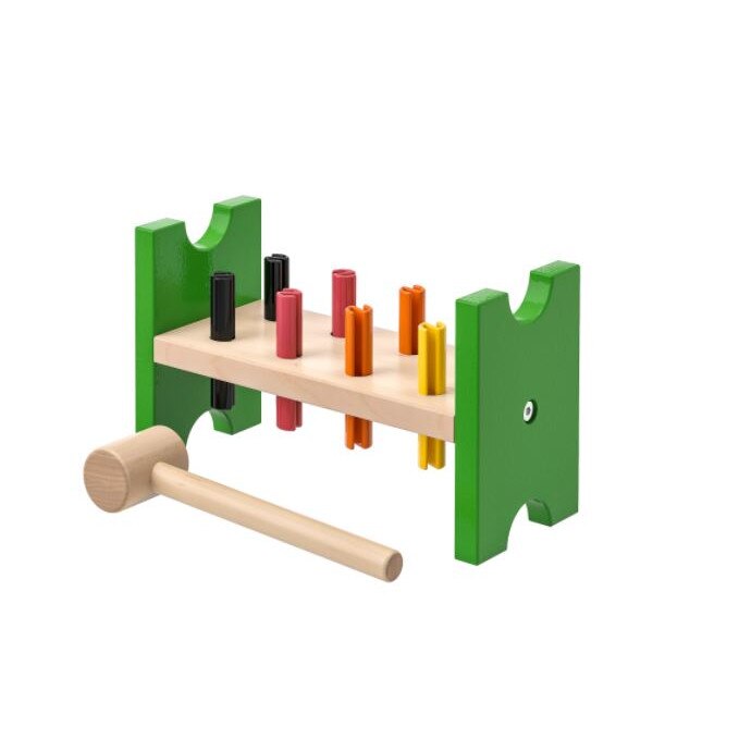 Joc ciocan de coordonare pentru copii, multicolor,24x10x14 cm