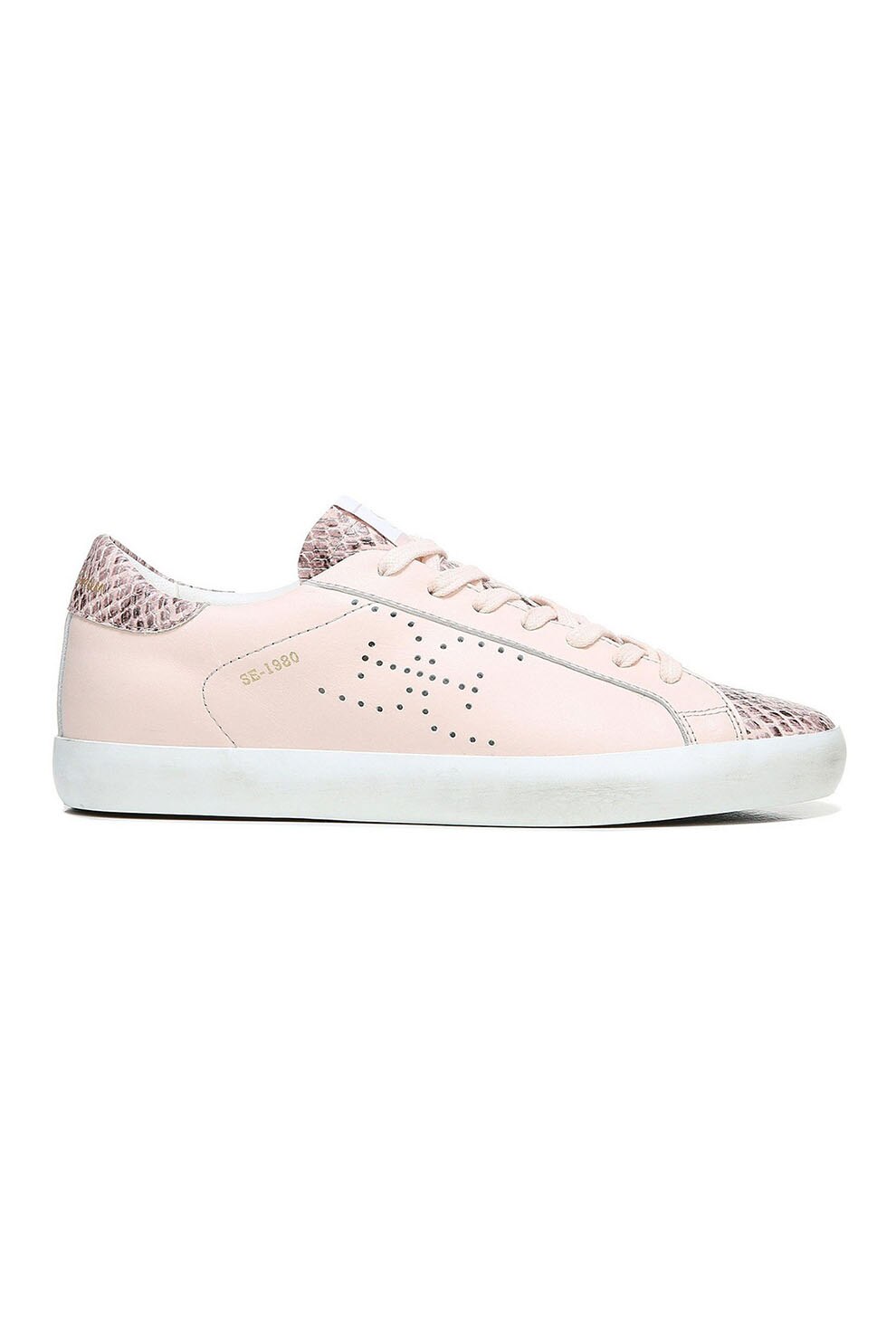 Sam Edelman, Pantofi sport din piele cu insertii cu model piele de reptila Aubrie