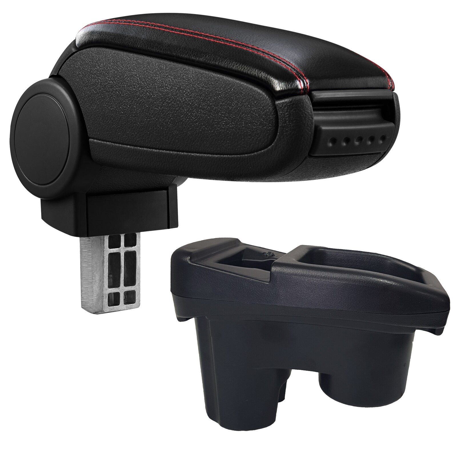 Cotiera Peugeot 301 Non-Facelift (11.2012-2017) marca aVr - negru piele ecologica cu cusatura rosie