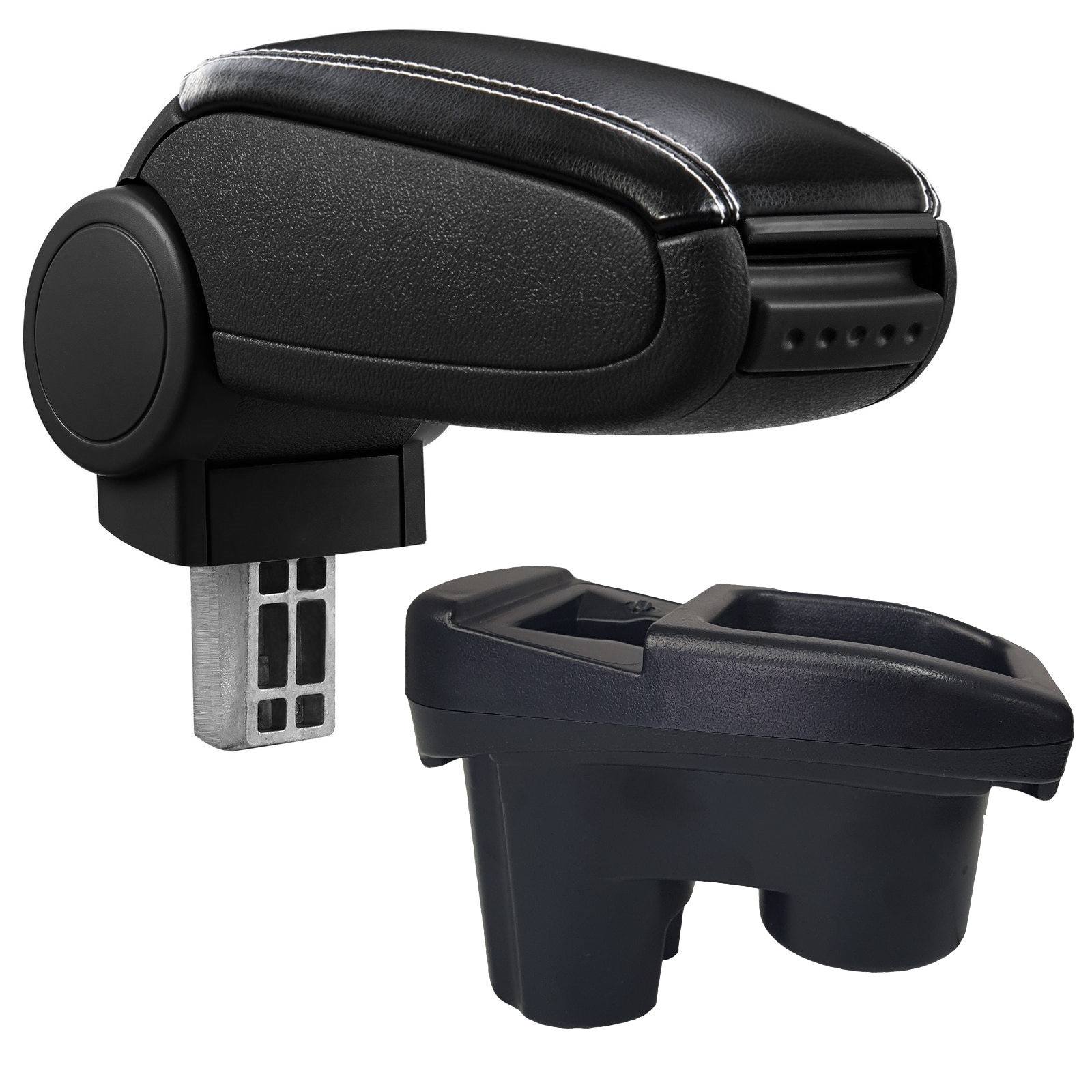 Cotiera Peugeot 301 Non-Facelift (11.2012-2017) marca aVr - negru piele ecologica cu cusatura alba