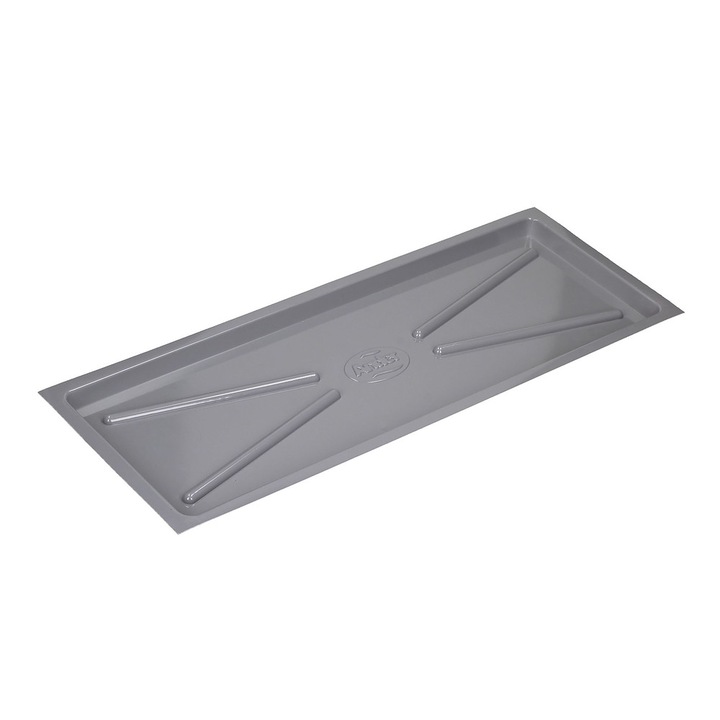 Delhan Edénytartó tálca, Műanyag, 19 x 51 cm, Szürke