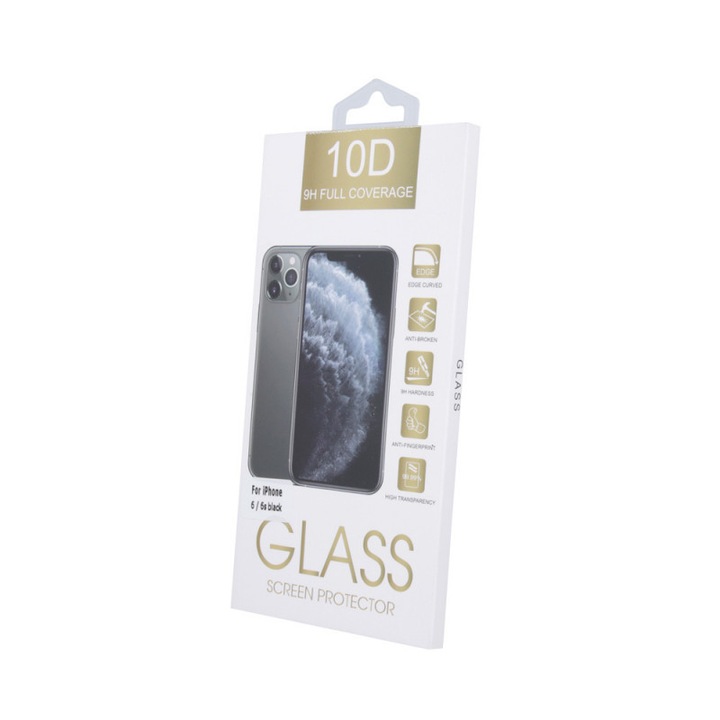 Стъклен Протектор 10D за iPhone 11 Pro / XS / X , Черен