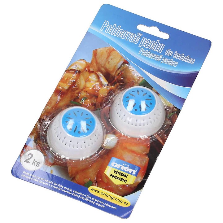 Set 2 Absorbante De Miros, Orion, 5x5x5.2 cm, Fabricate Din Material Plastic, Umplutura Din Carbune Activ, Eficienta 3-6 Luni, Multicolor