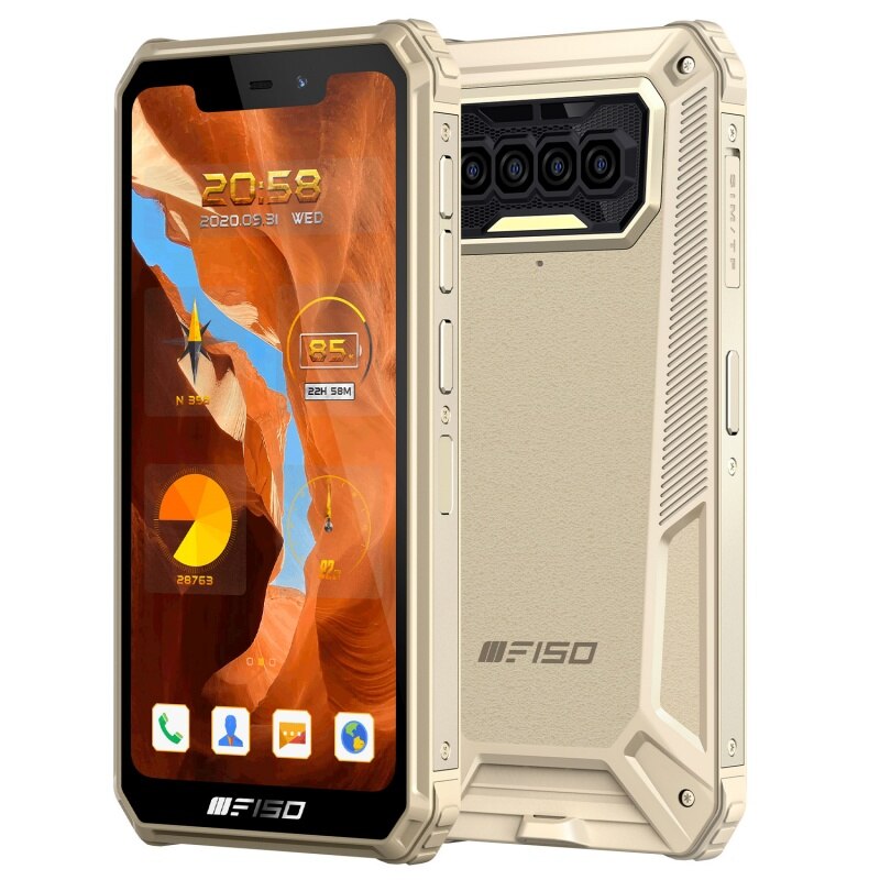 Telefon mobil F150 B2021, Dual SIM, 64GB ROM, 6GB RAM, 4G, Gold