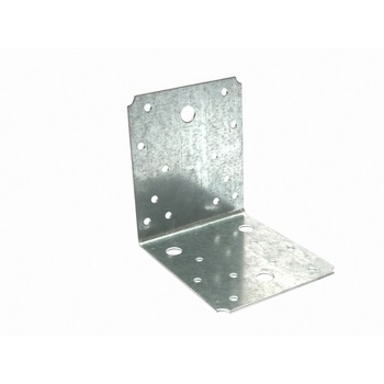 Set 10 simplu coltar perforat pentru lemn Vinclu, Montana, 90 grade, zincat, 105 x 105 x 90 mm Set 10 simplu coltar perforat pentru lemn Vinclu, Montana, 90 grade, zincat, 105 x 105 x 90 mm