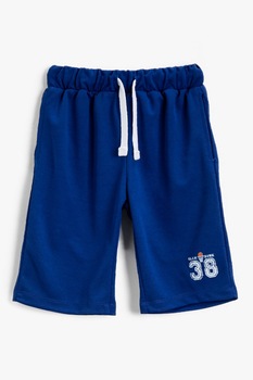 KOTON, Pantaloni scurti cu snur in talie, Bleumarin, 98-104 CM KOTON, Pantaloni scurti cu snur in talie, Bleumarin, 98-104 CM