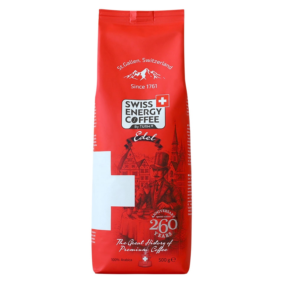Cafea Boabe Edel 100% Arabica Swiss Energy, 500 grame