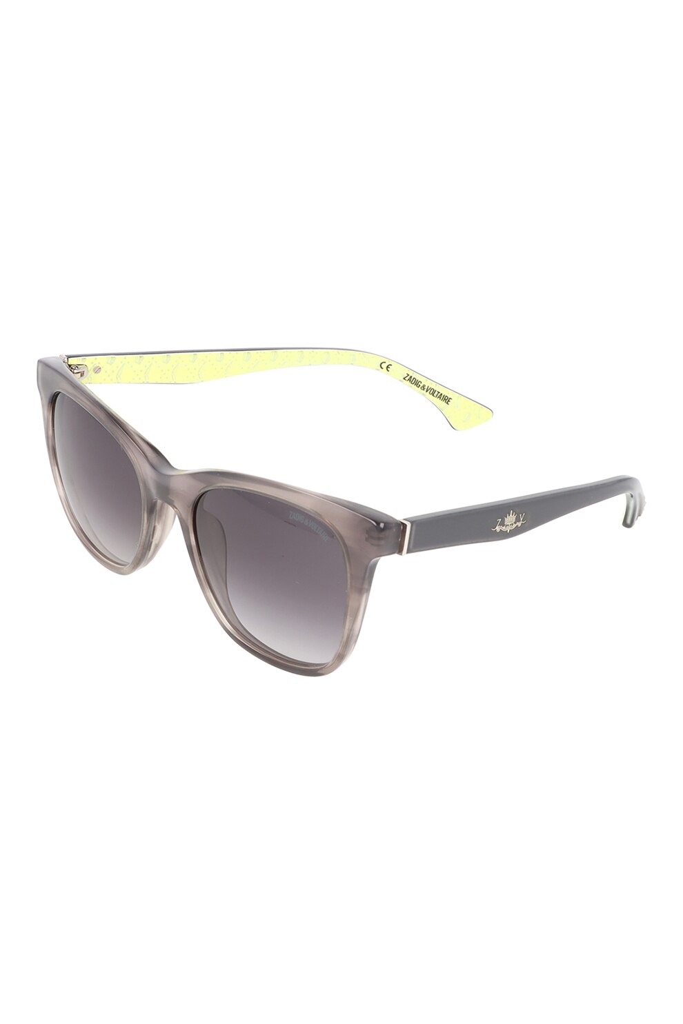 Zadig & voltaire, Ochelari de soare cu lentile in degrade, Gri deschis, 51-19-140 Standard