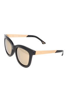 Zadig & voltaire, Ochelari de soare unisex cu model colorblock, Negru/Auriu, 53-24-145 Standard Zadig & voltaire, Ochelari de soare unisex cu model colorblock, Negru/Auriu, 53-24-145 Standard