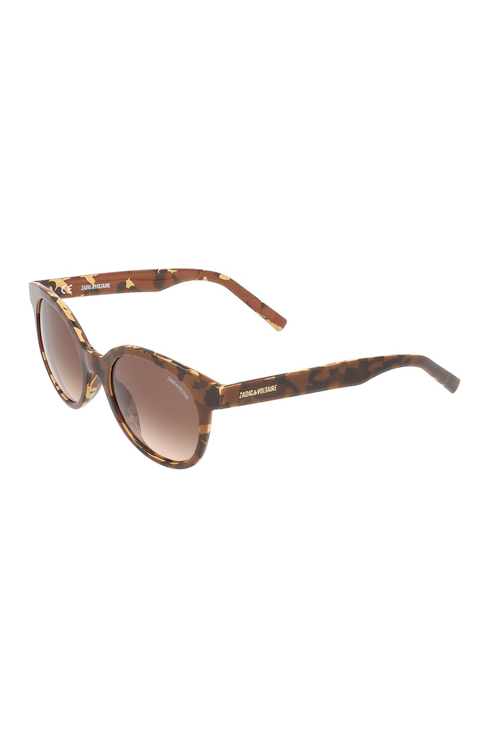Zadig & voltaire, Ochelari de soare cu lentile in degrade, Maro inchis/Maro camel, 50-21-145 Standard