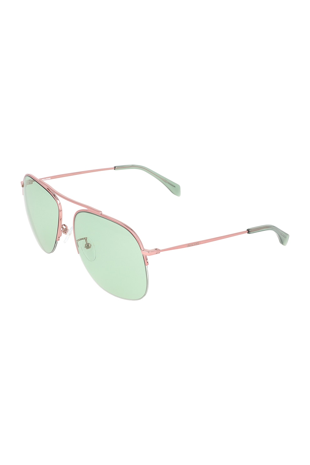Zadig & voltaire, Ochelari de soare aviator unisex cu lentile uni, Auriu rose, 57-16-135 Standard