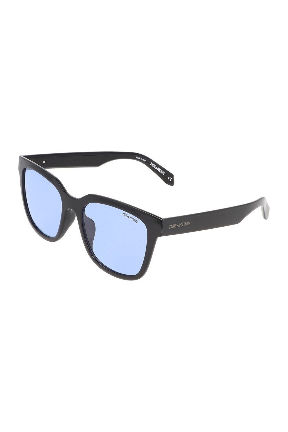Zadig & voltaire, Ochelari de soare wayfarer unisex, Negru, 56-17-140 Standard