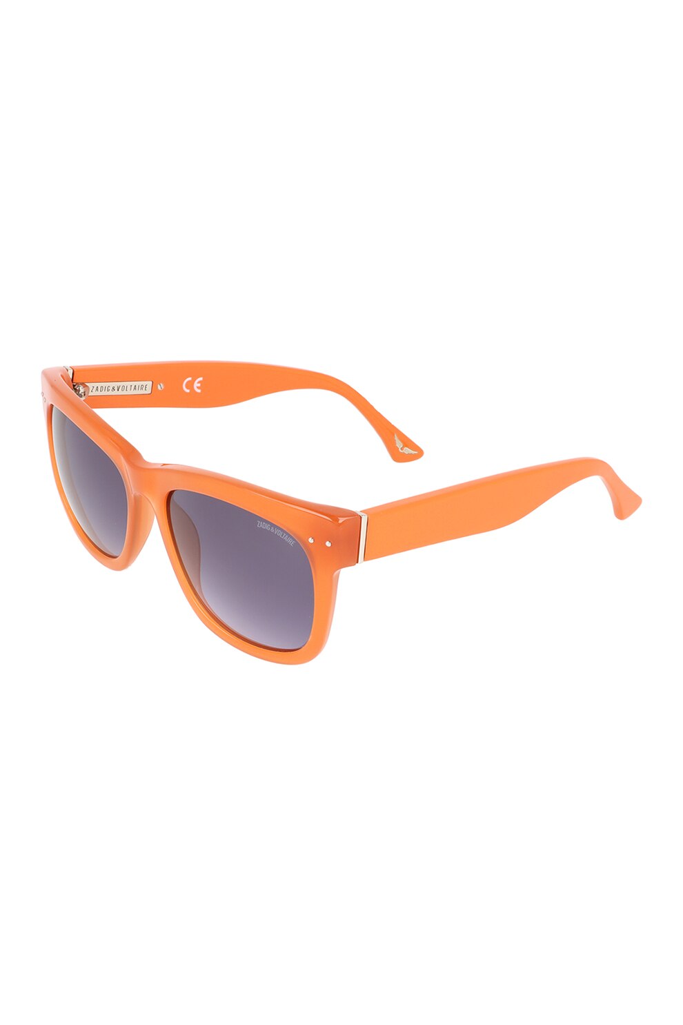 Zadig & voltaire, Ochelari de soare cu lentile uni, Oranj mandarina, 56-18-140 Standard