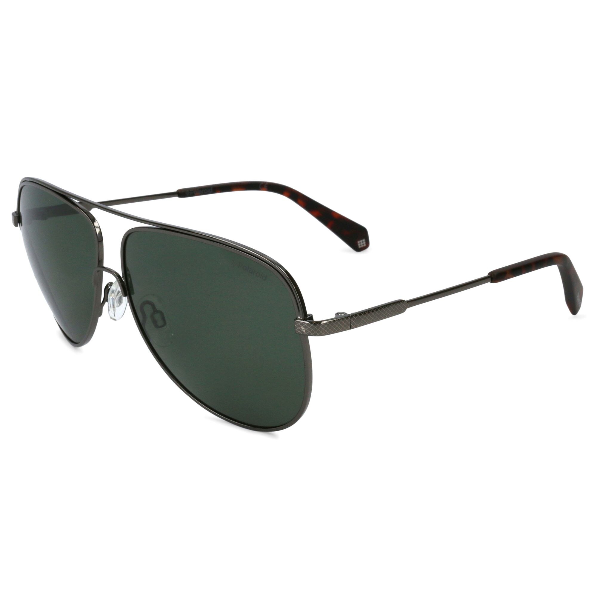 Ochelari de soare barbati Polaroid Aviator Dark Ruthenium/Havana/Dark Green Polarized PLD2054/S KJ1/UC