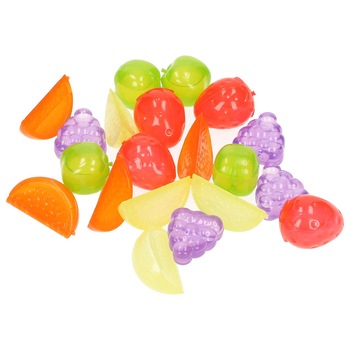 Set 20 cuburi reutilizabile pentru racirea bauturii, Orion, Model fructe, Plastic, Multicolor Set 20 cuburi reutilizabile pentru racirea bauturii, Orion, Model fructe, Plastic, Multicolor