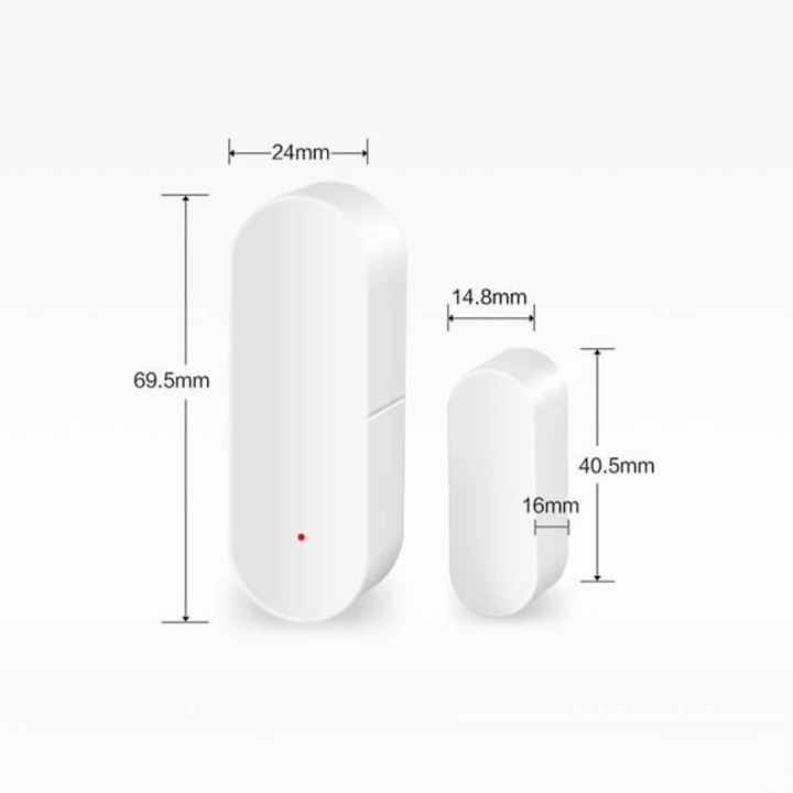 Комплект Сензор за врата и прозорец безжичен, WiFi , бял