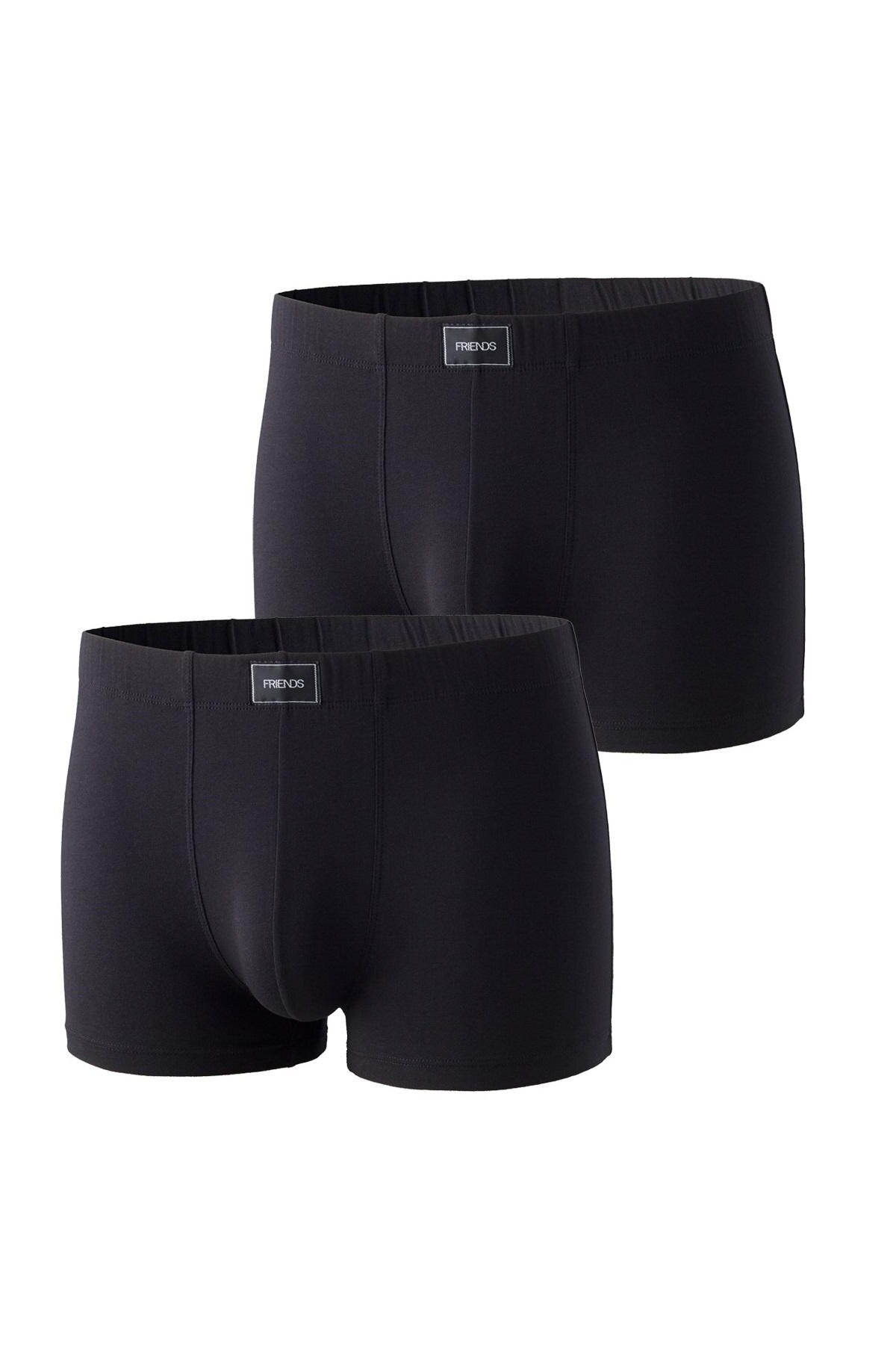 Set 2 perechi de chiloti, Friends, 1288, Bumbac, Negru