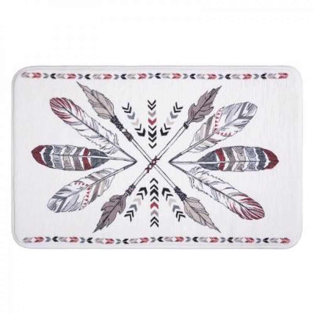 Covor de baie Cassatex, model Boho, alb Indian, 50x80 cm