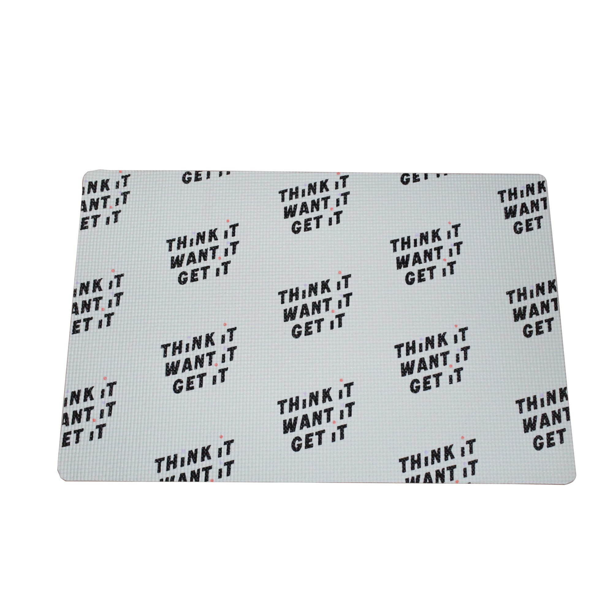 Covoras baie, tip antialunecare, 60x40cm, gramaj 200g, poliester, culoare alb , tip mesaj