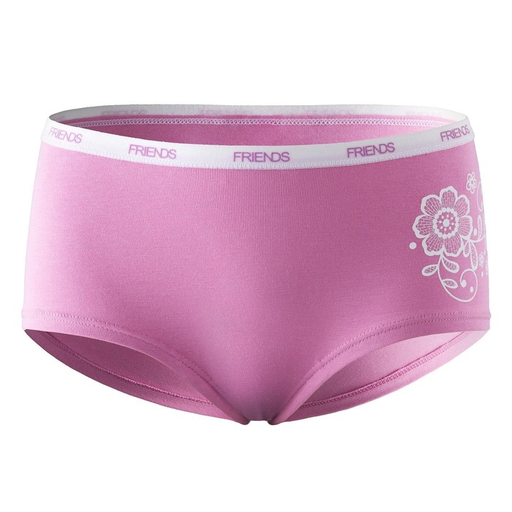 Friends 4364 lány boxer, pamut, Rózsaszín