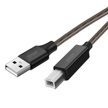 Cablu imprimanta USB A la USB B, Compatibil cu imprimante Epson, Canon, Negru Cablu imprimanta USB A la USB B, Compatibil cu imprimante Epson, Canon, Negru
