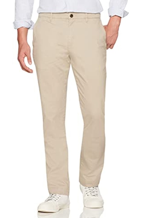 Pantaloni pentru barbati, Find, Bumbac, Athletic-Fit, Bej/Kaki, W32-L31