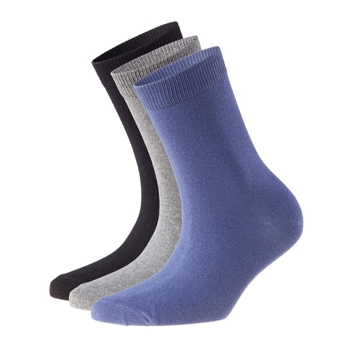 Комплект от 3 чифта чорапи Boys, Sunny Side, 8401, Дълги, Памук/Еластан, Син/Сив/Черен