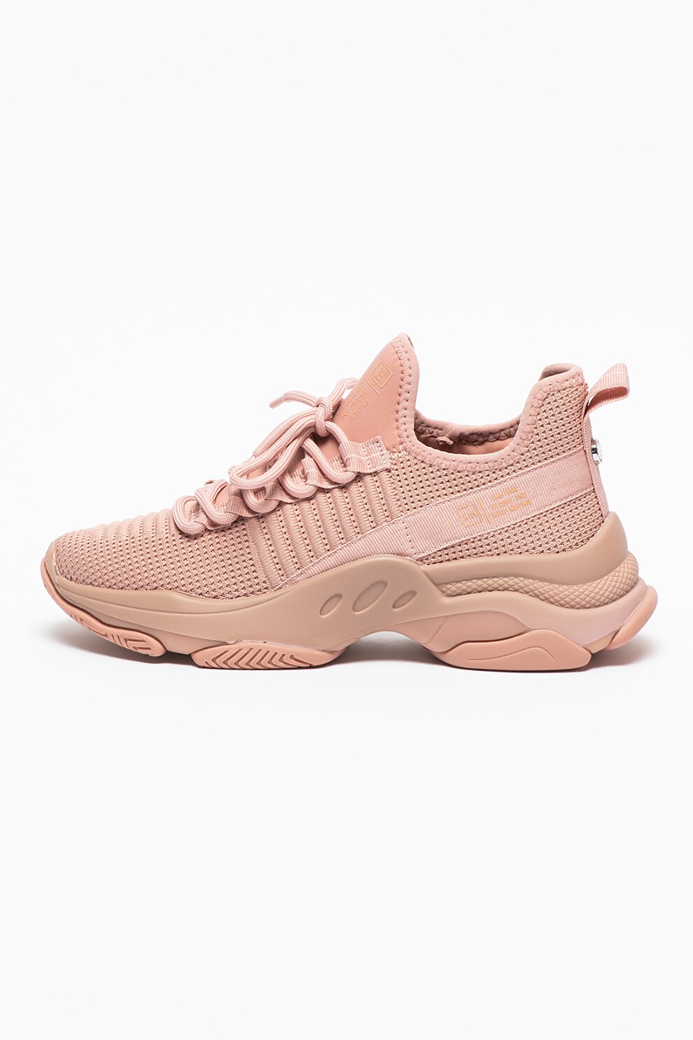 Steve Madden, Pantofi sport de plasa Mac, Roz prafuit