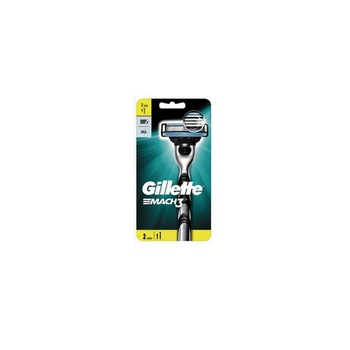 Set aparat de ras cu 2 rezerve, Gillette, Match 3 Set aparat de ras cu 2 rezerve, Gillette, Match 3